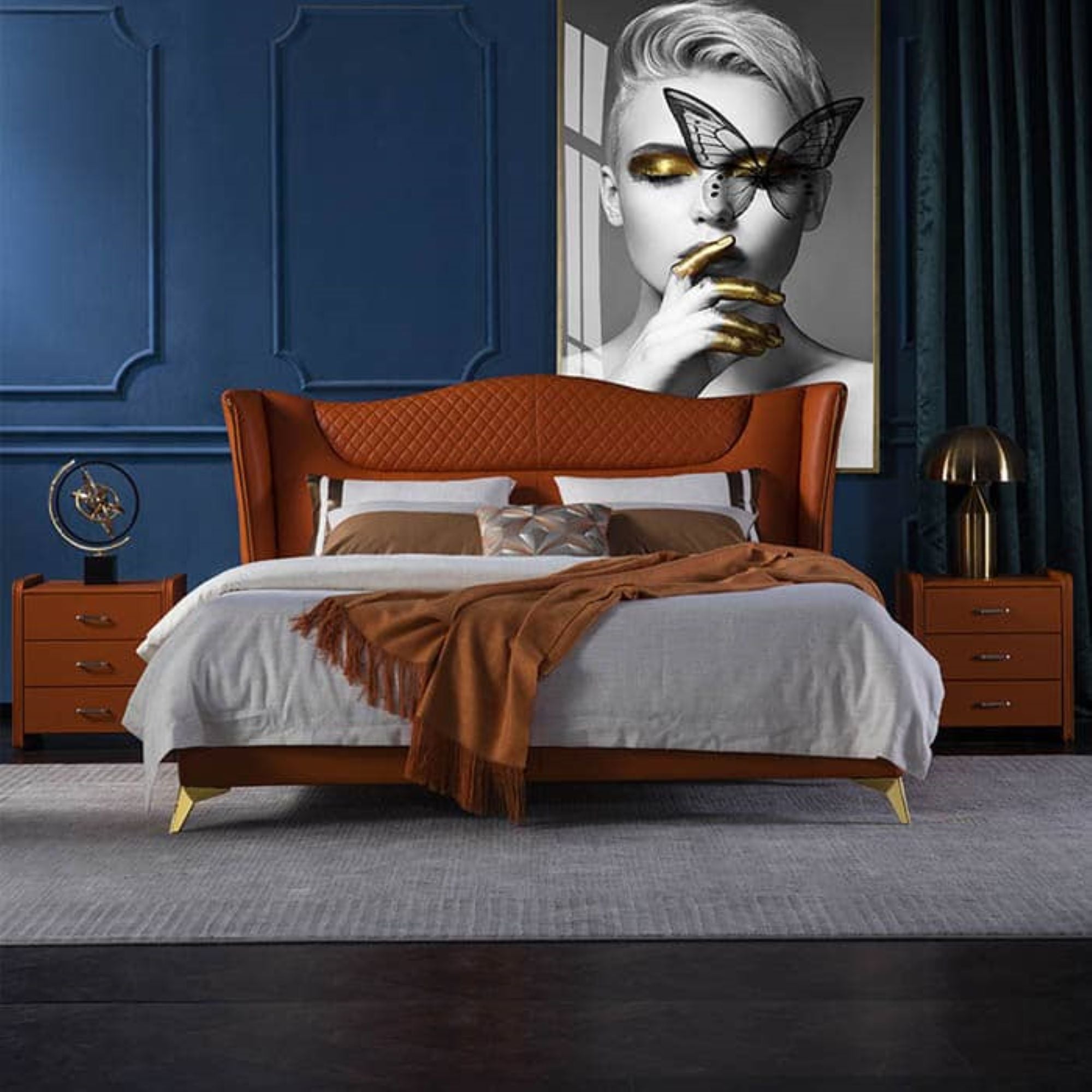 Marlon Upholstered Bed for Bedroom | Direct from Factory