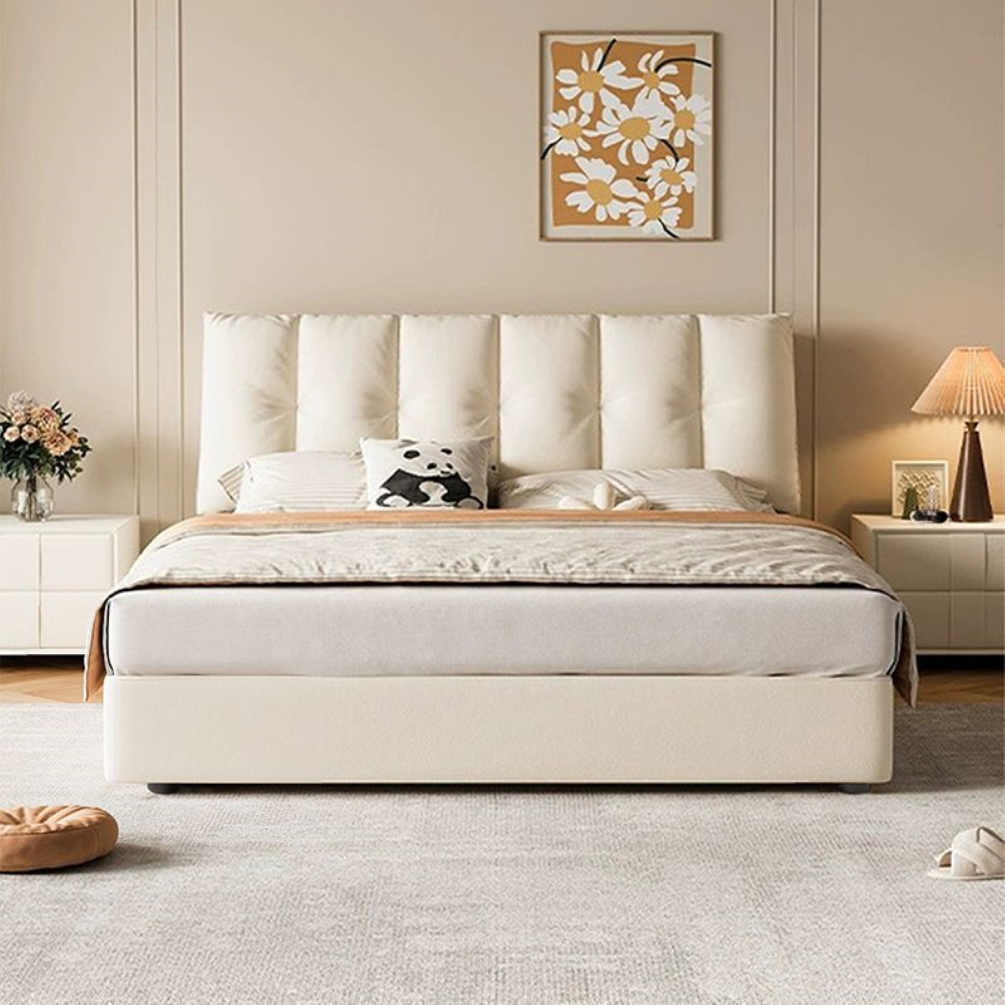 Ray Upholstered Bed for Comfortable Sleep | Custom Made