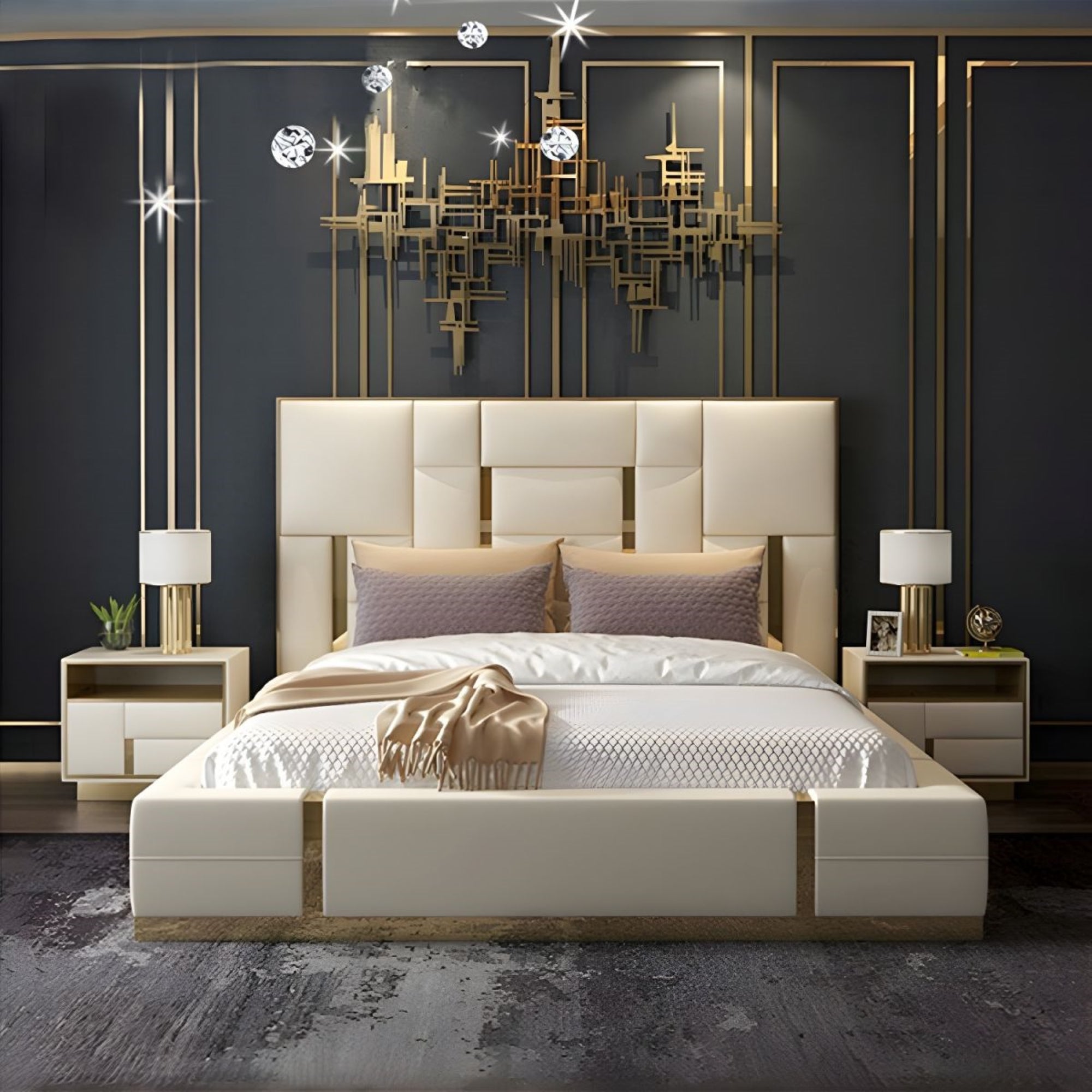 Blok Upholstered Bed for Comfortable Sleep | Made to Order