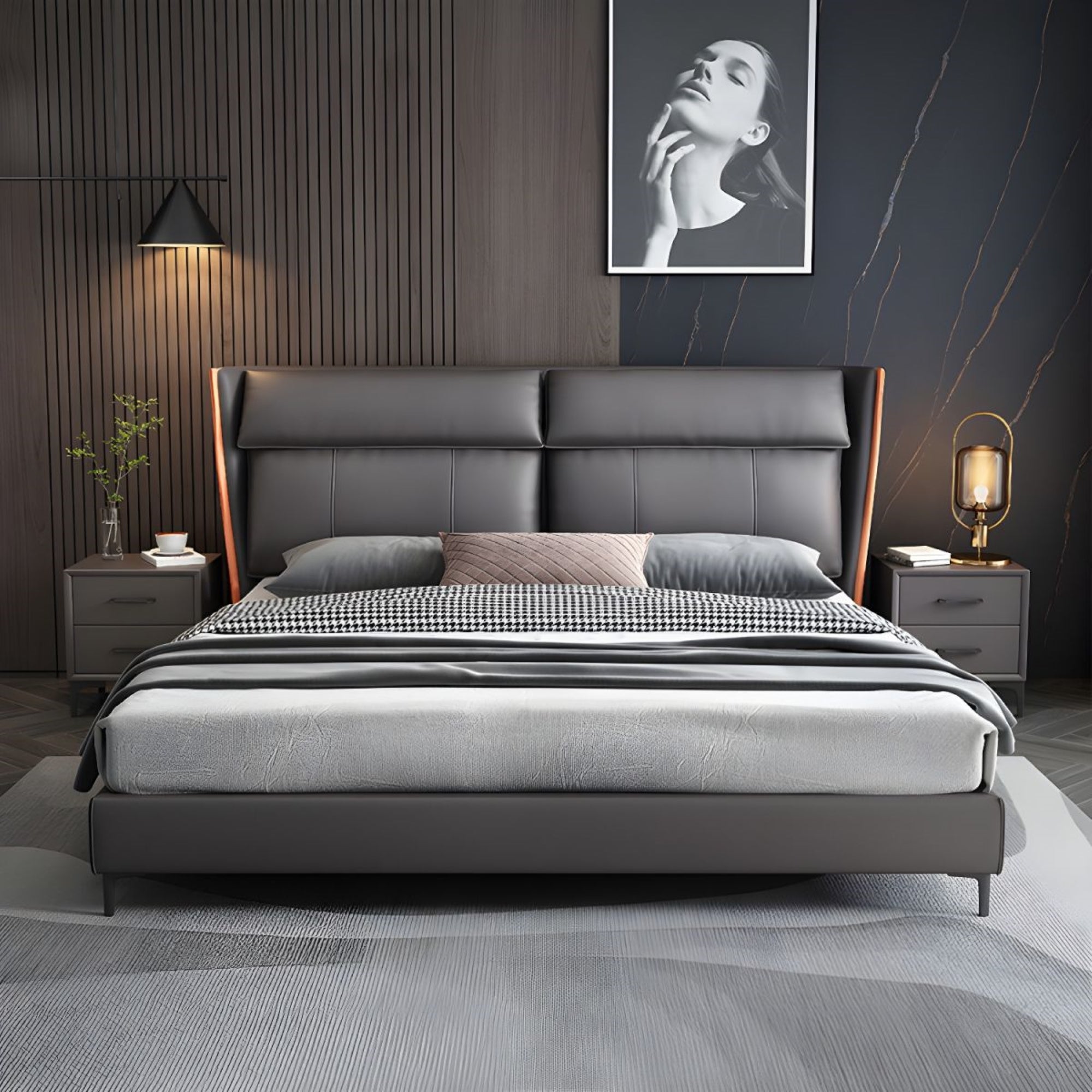Puzo Upholstered Bed for Bedroom | Direct from Manufacturer