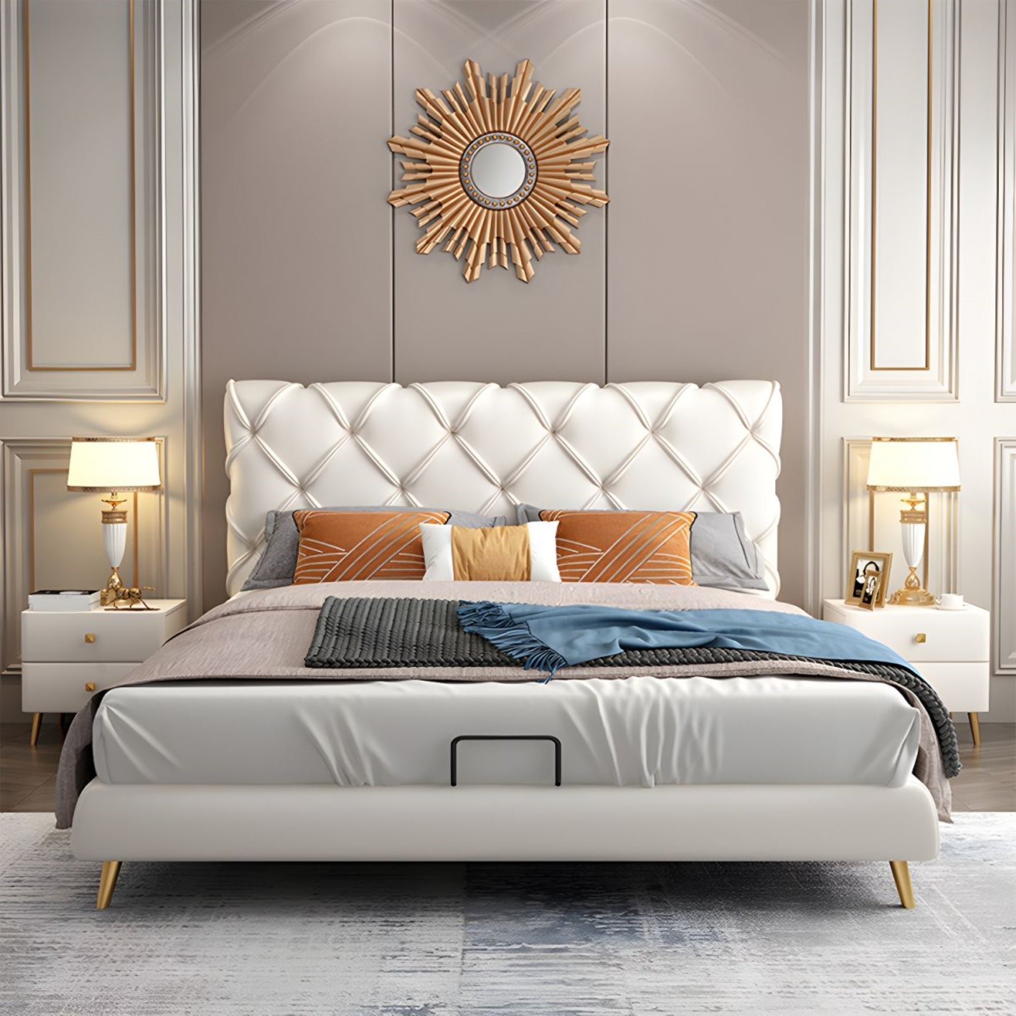 Milan Upholstered Bed for Comfortable Sleep | Custom Made