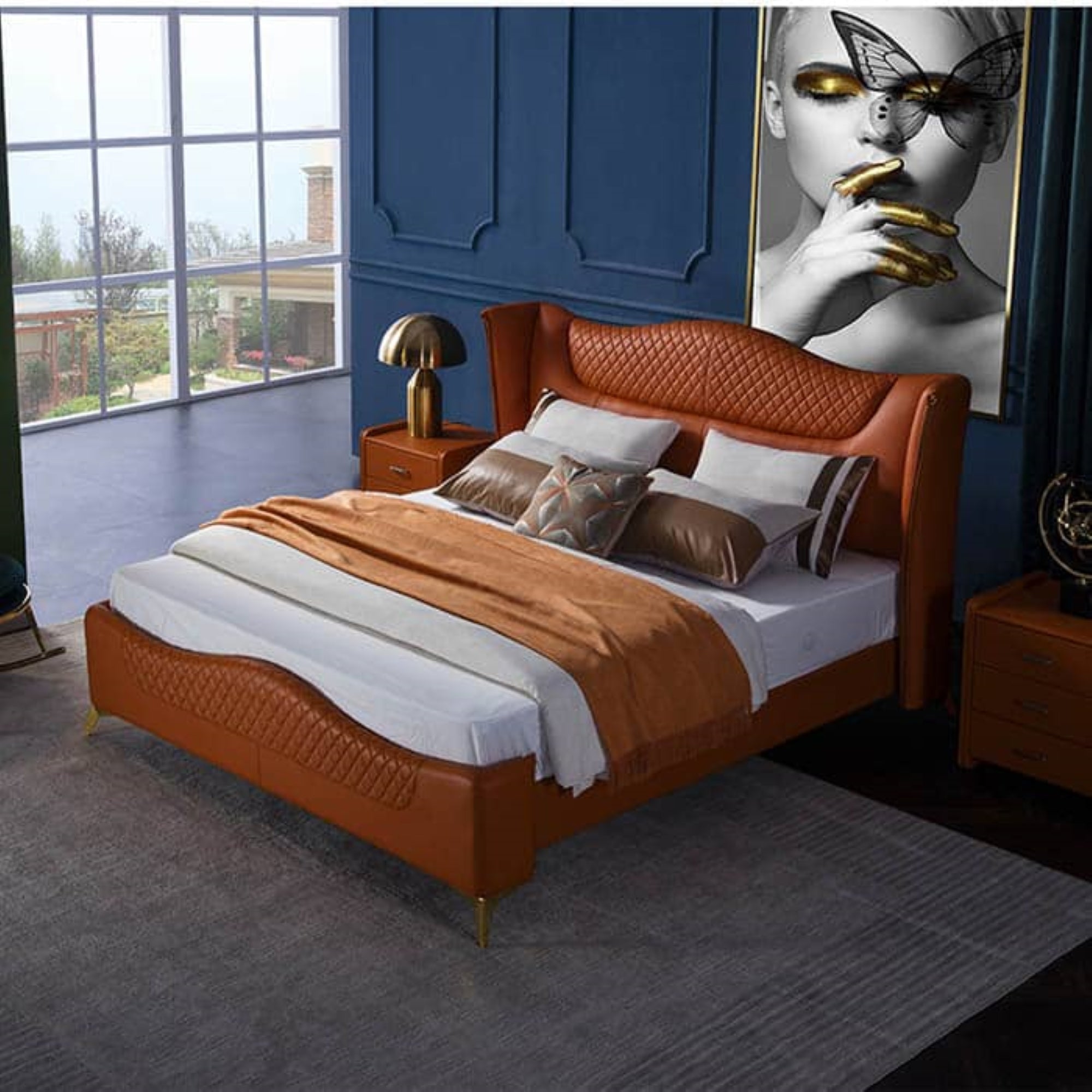 Marlon Upholstered Bed for Bedroom | Direct from Factory