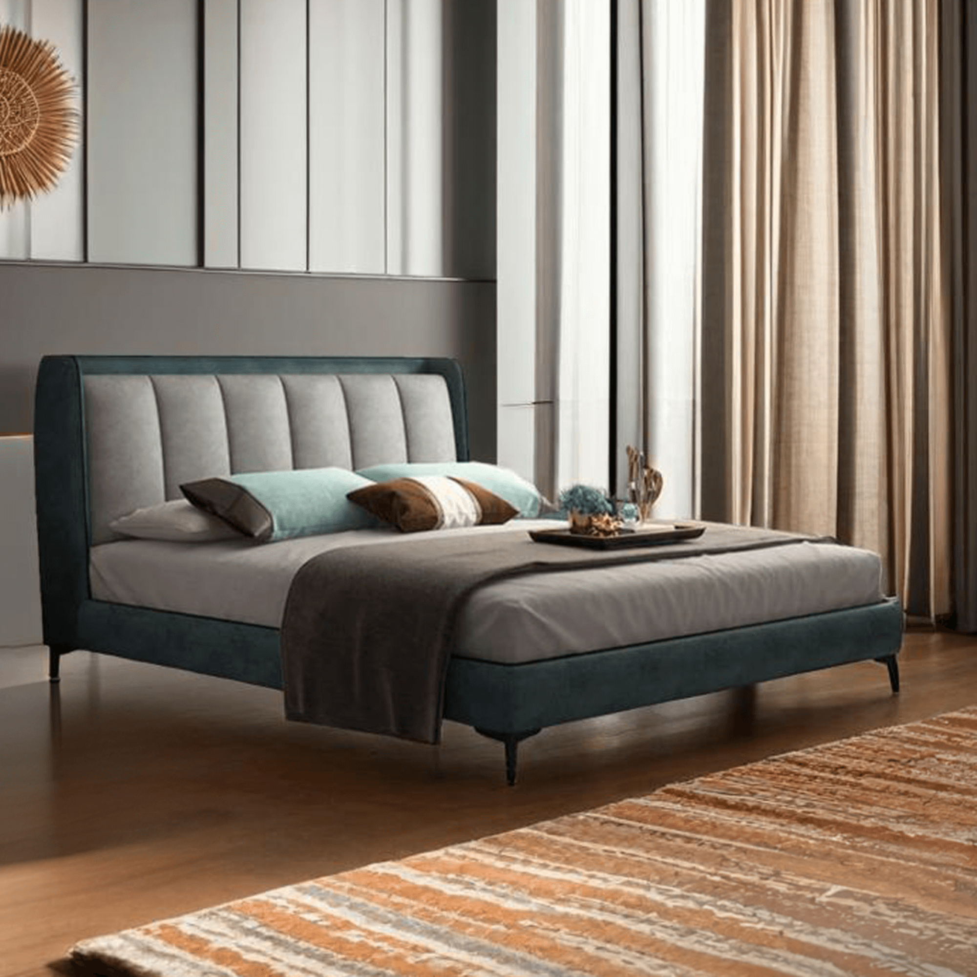 Leo Upholstered Bed for Bedroom | Direct from Manufacturer