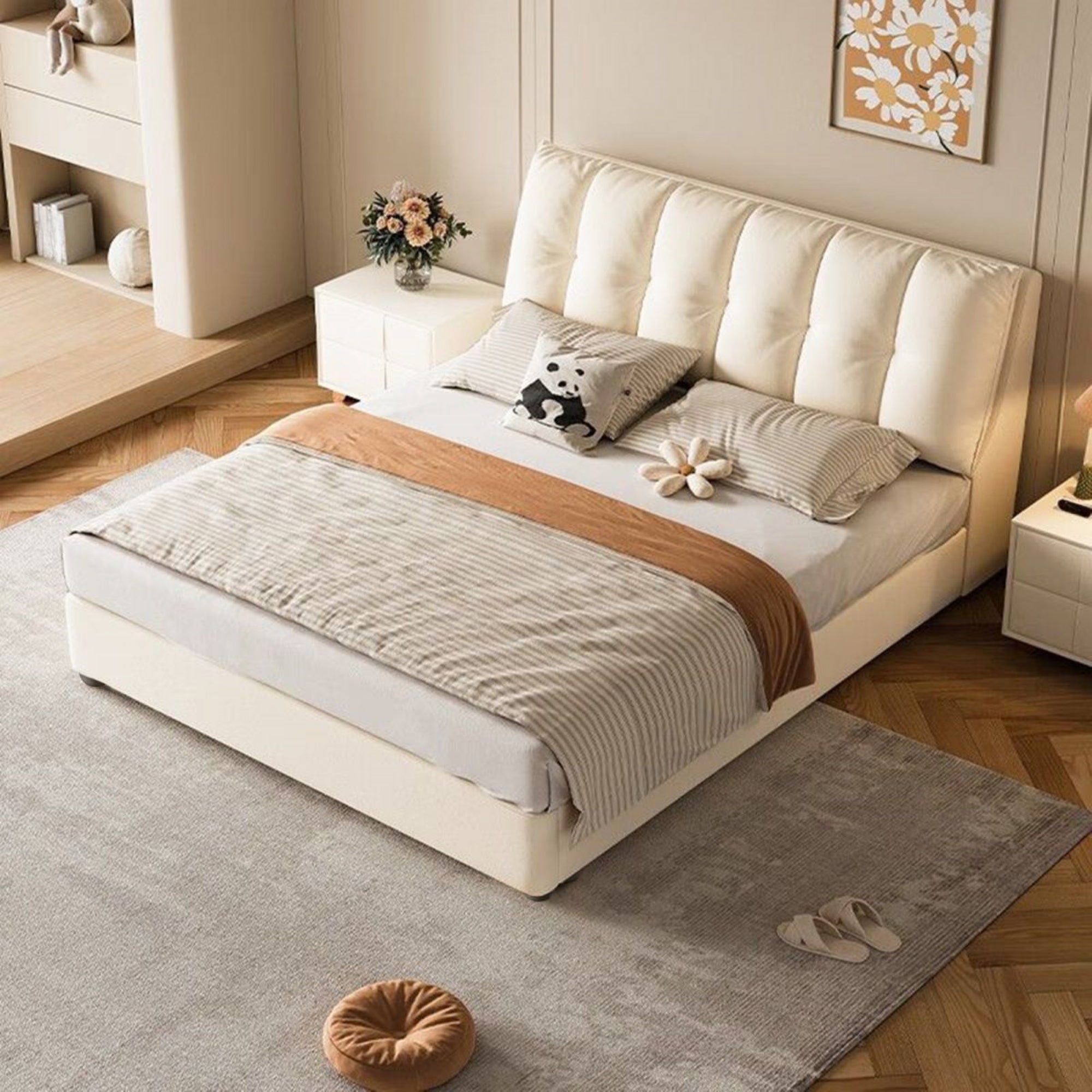 Ray Upholstered Bed for Comfortable Sleep | Custom Made