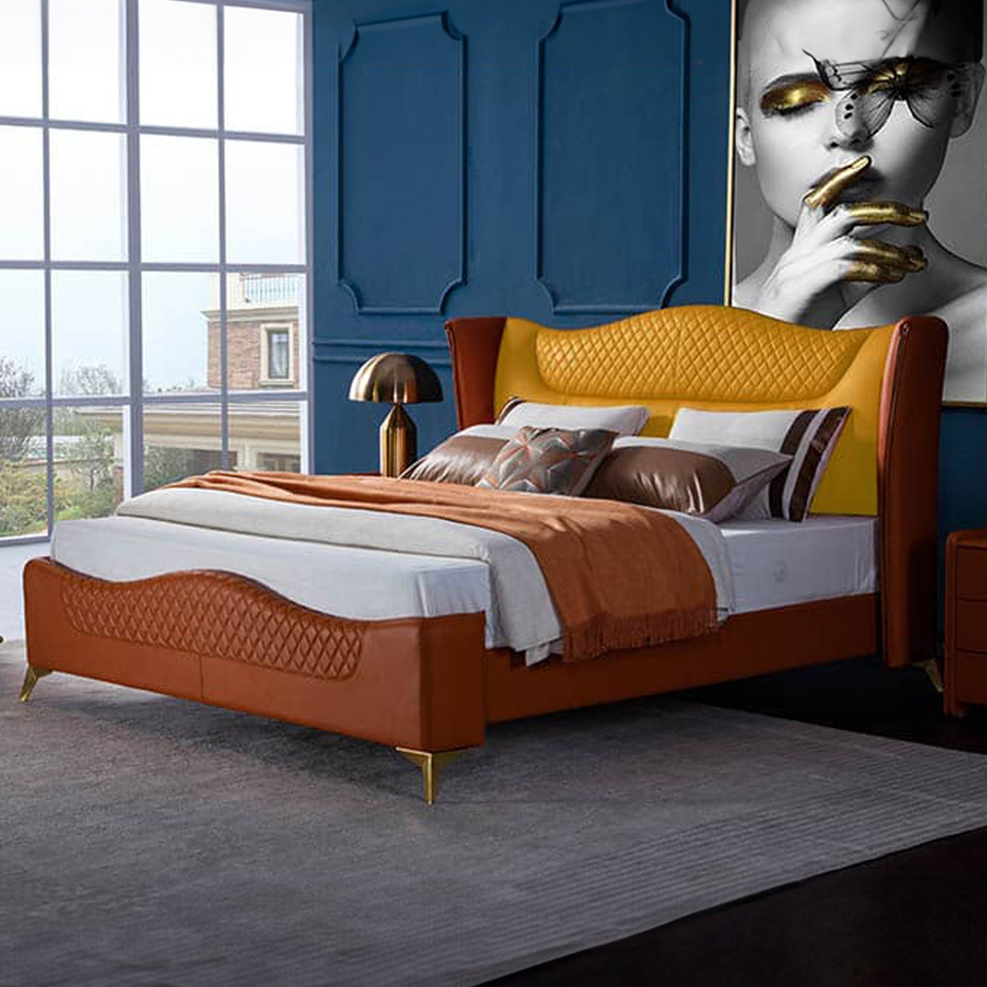 Marlon Upholstered Bed for Bedroom | Direct from Factory