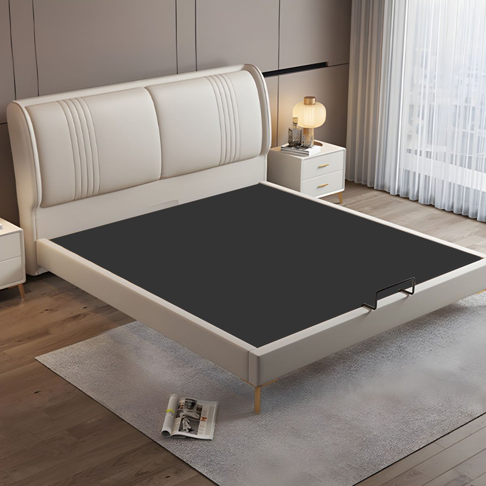 Angelou Uphostered Bed for Bedroom | Custom Made