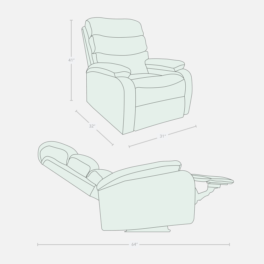 Alonso Fabric Recliner
