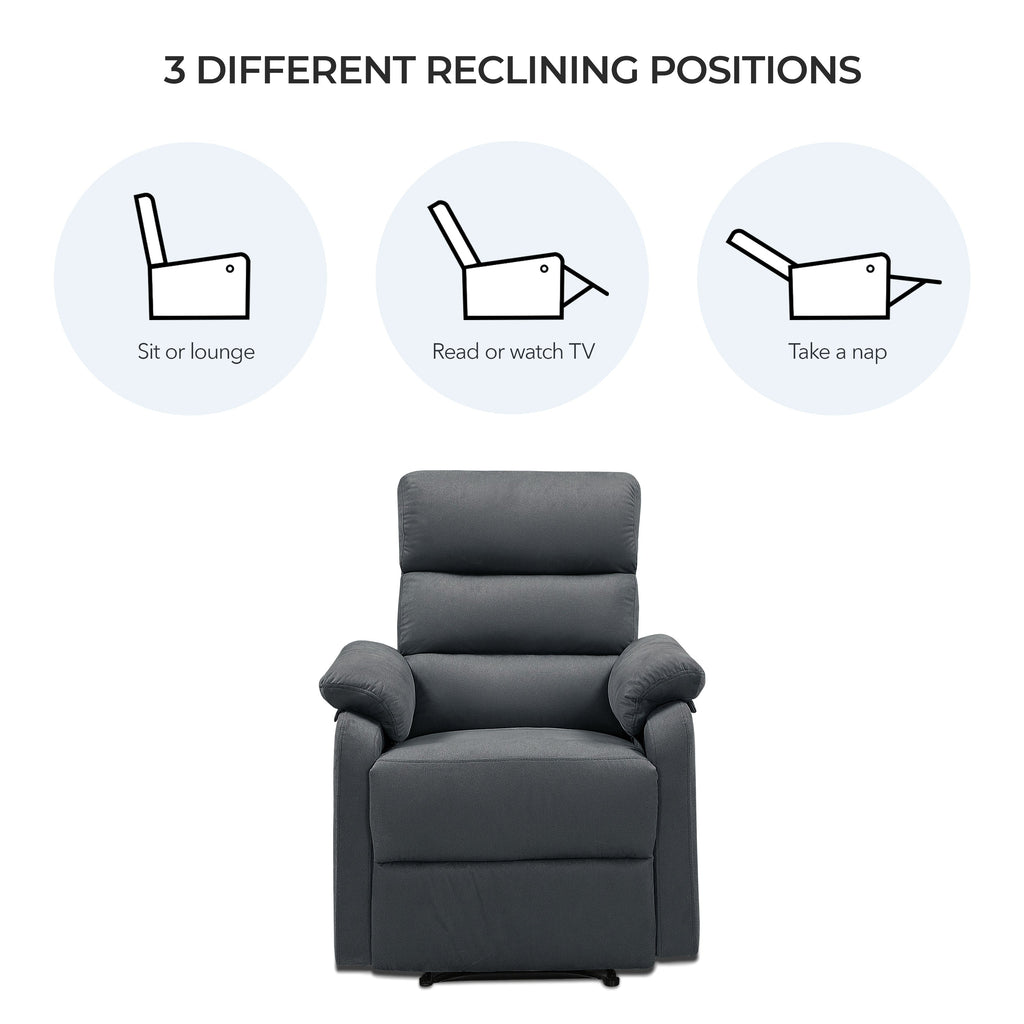 Cypress Manual Fabric Recliner
