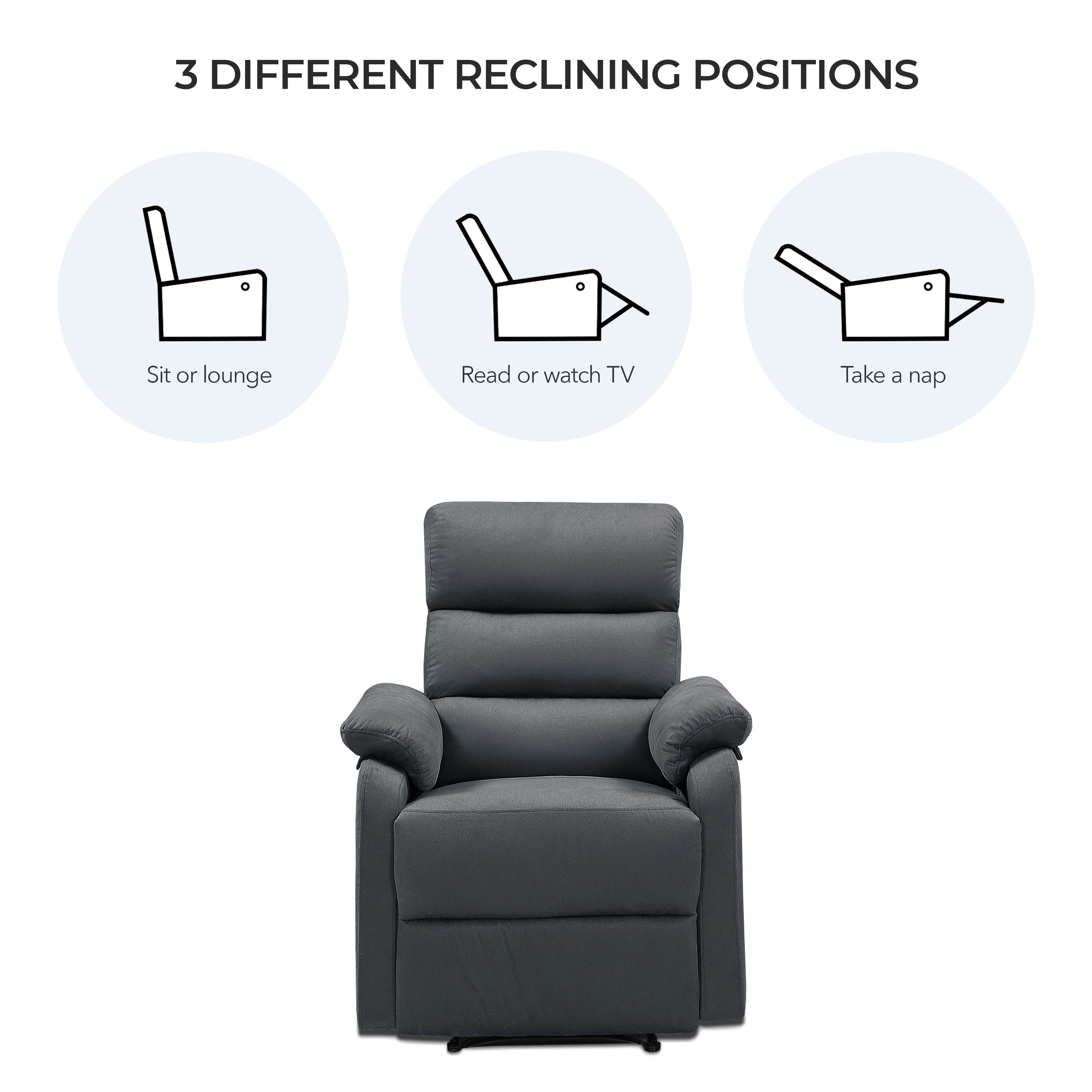 Cypress Manual Fabric Recliner