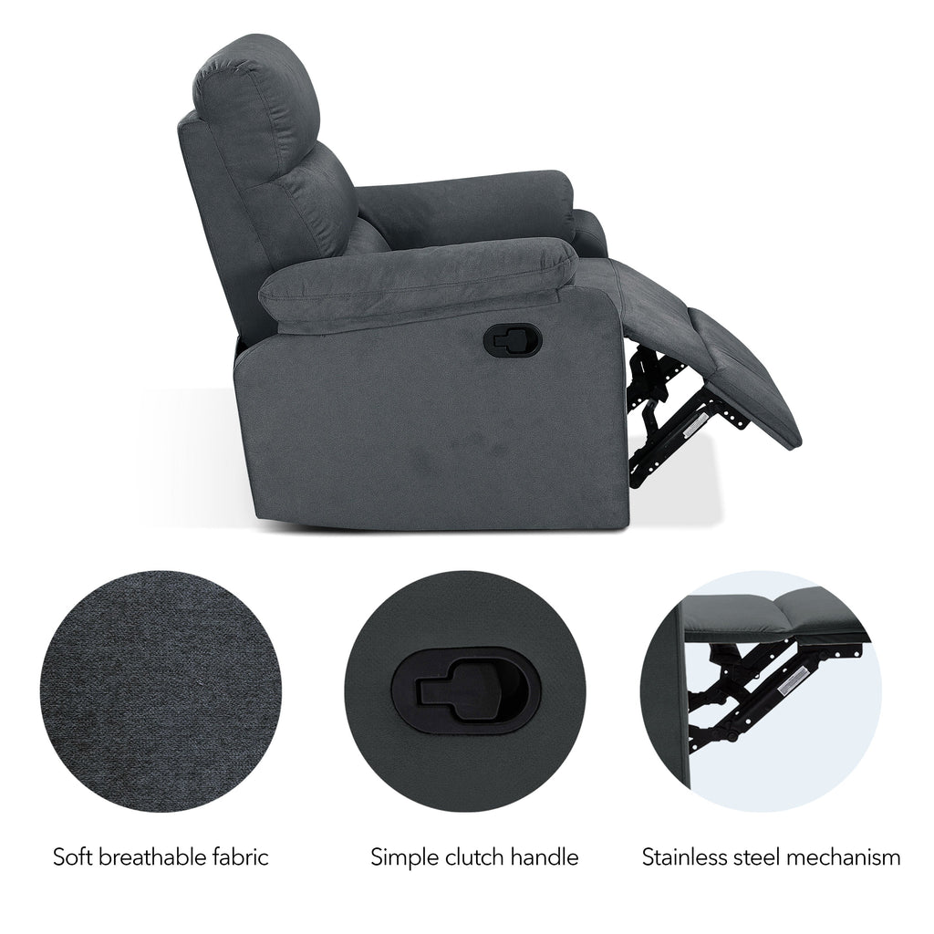 Cypress Manual Fabric Recliner