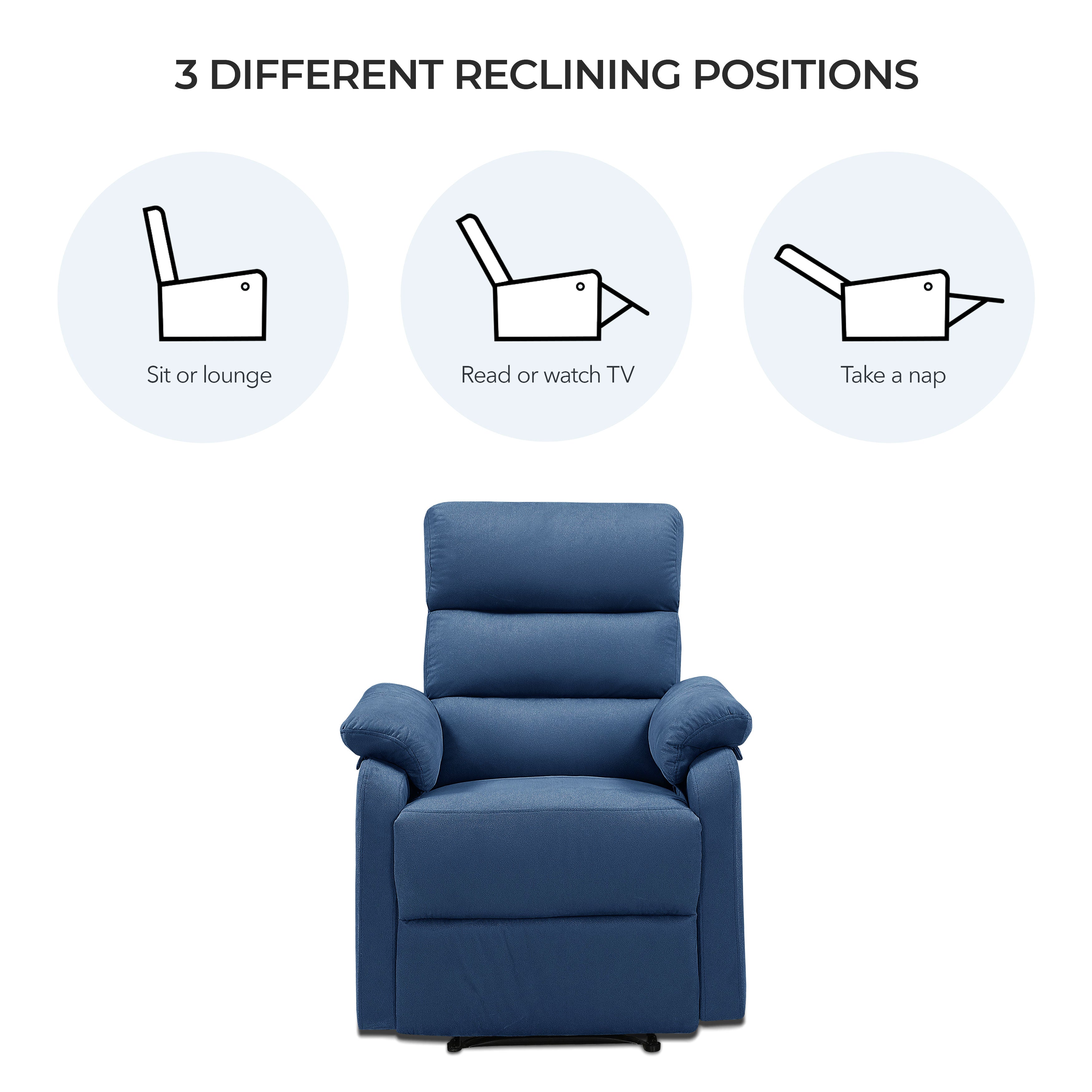Cypress Manual Fabric Recliner