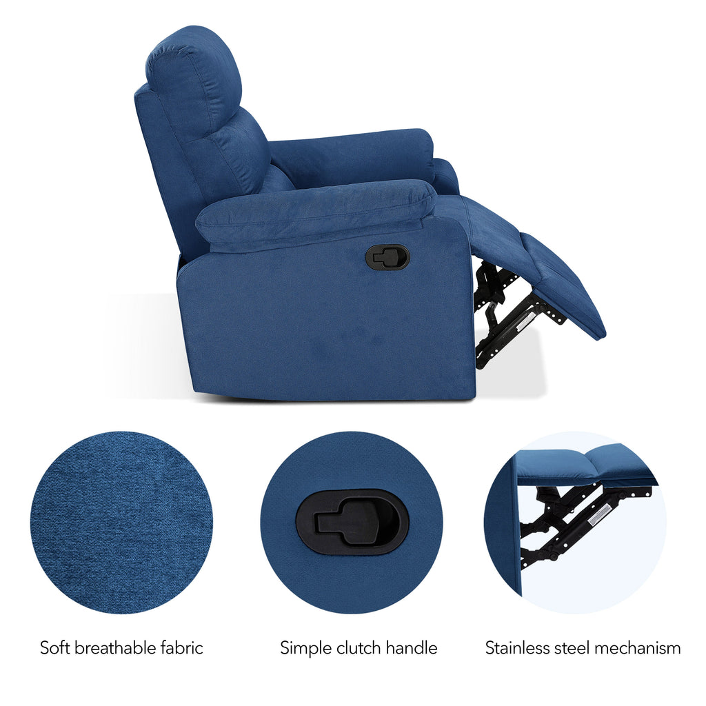 Cypress Manual Fabric Recliner