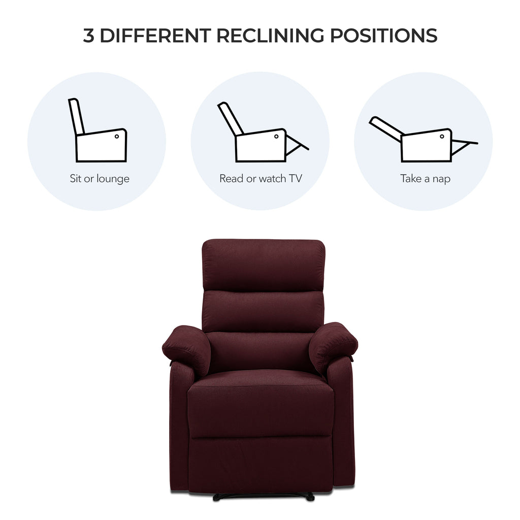 Cypress Manual Fabric Recliner