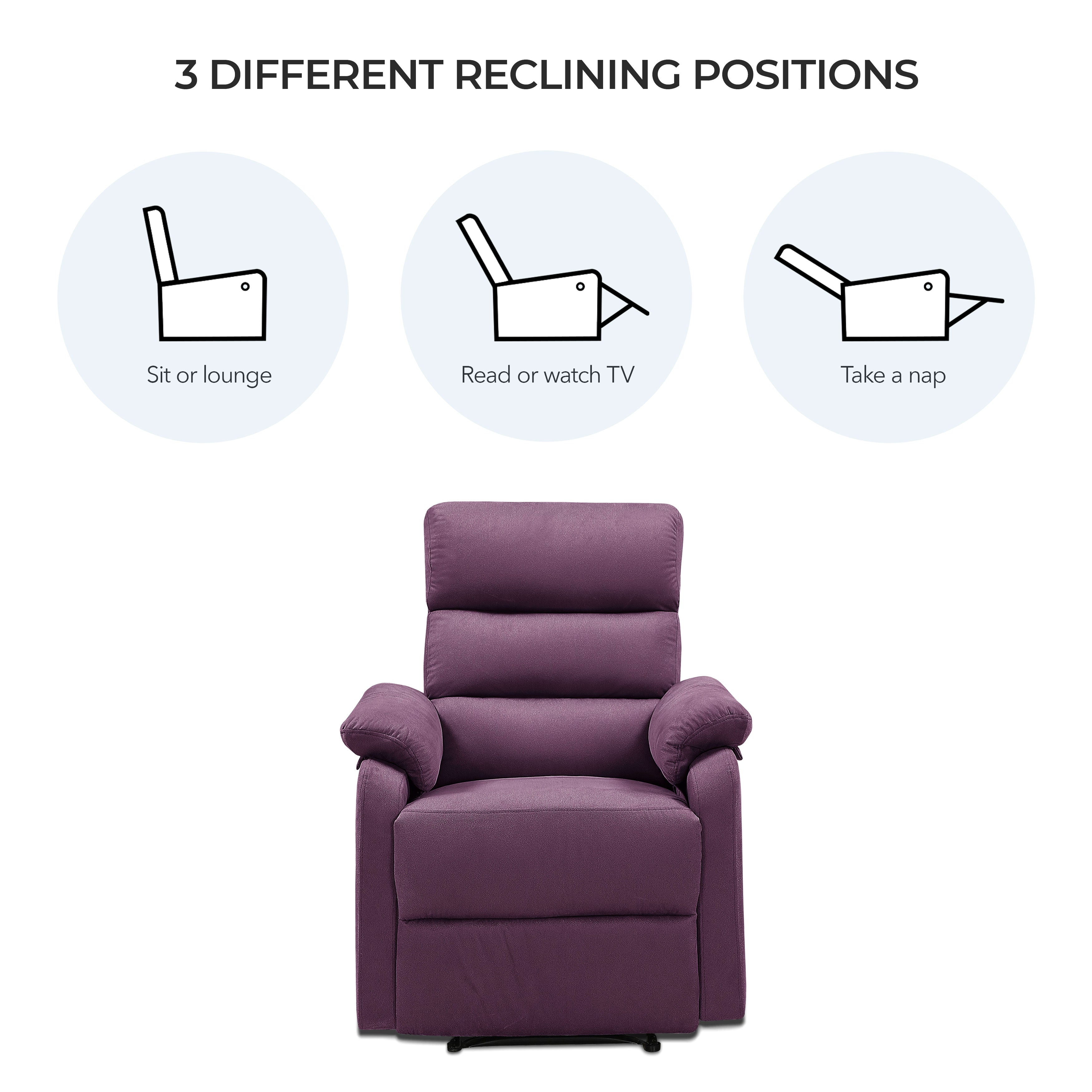 Cypress Manual Fabric Recliner
