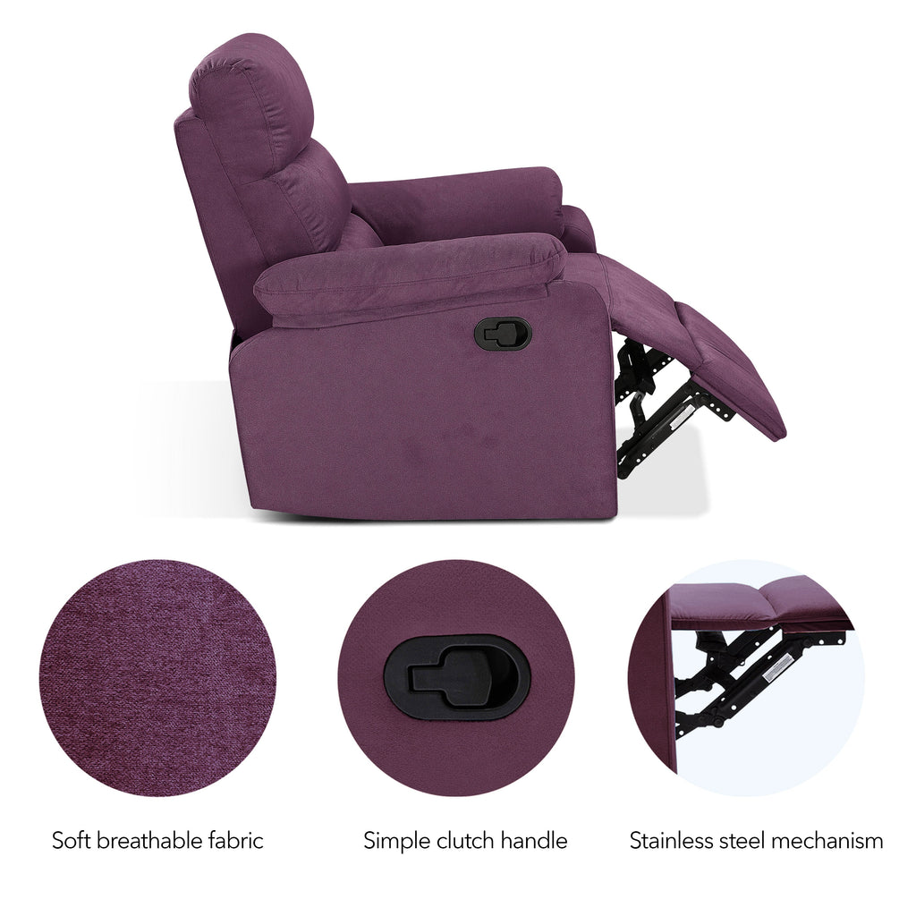 Cypress Manual Fabric Recliner