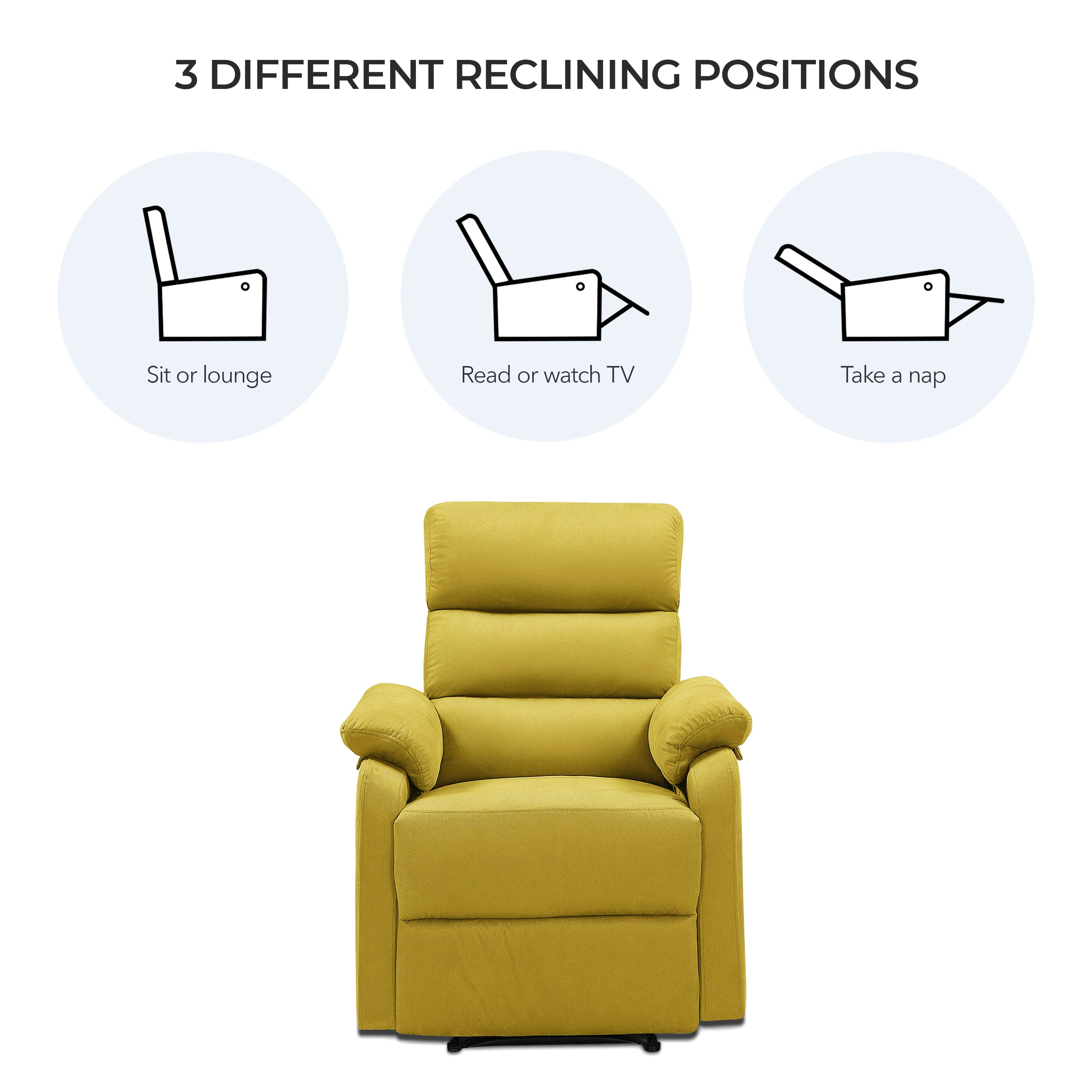 Cypress Manual Fabric Recliner