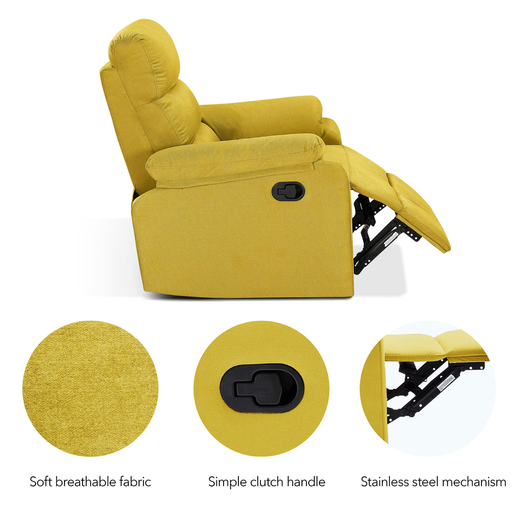 Cypress Manual Fabric Recliner