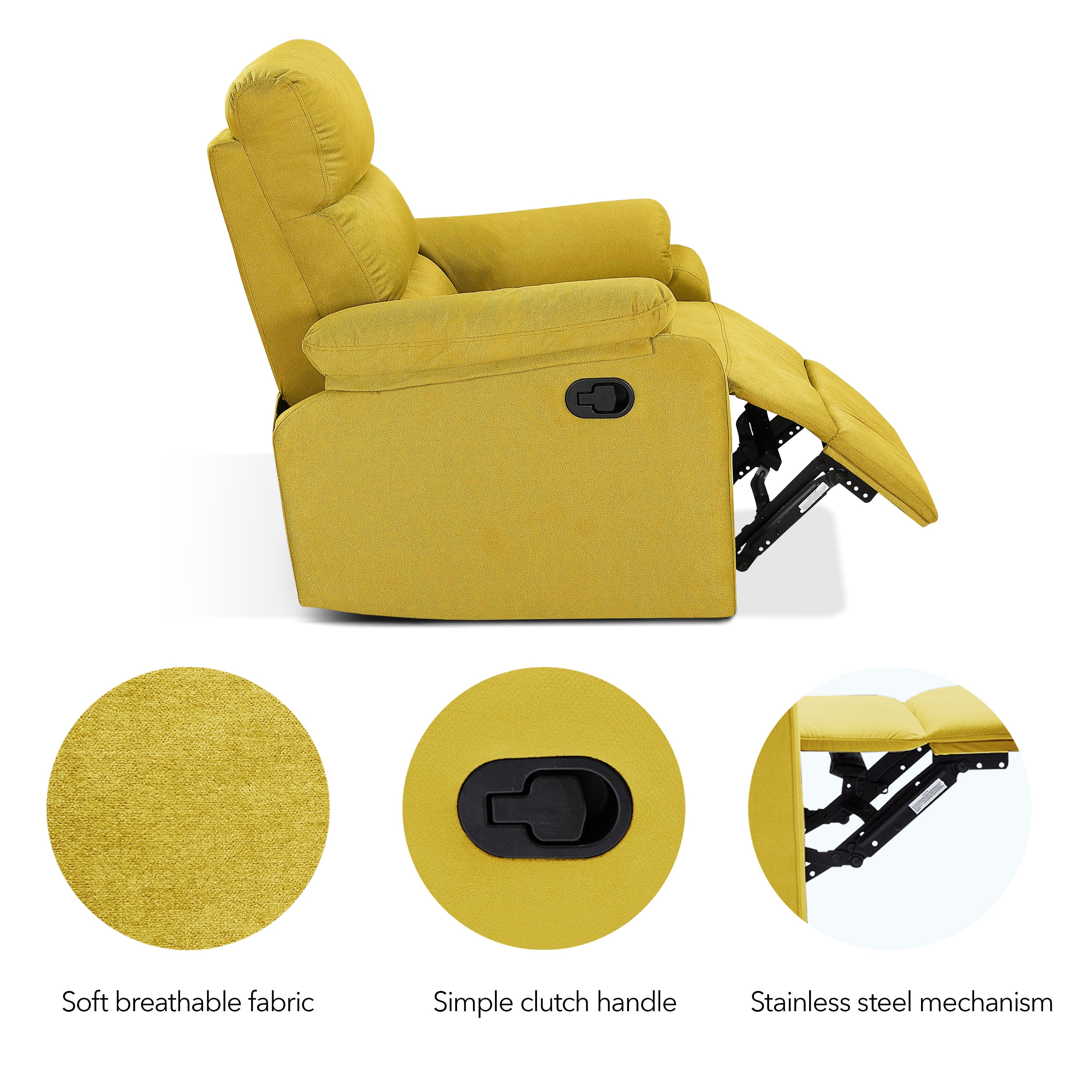 Cypress Manual Fabric Recliner