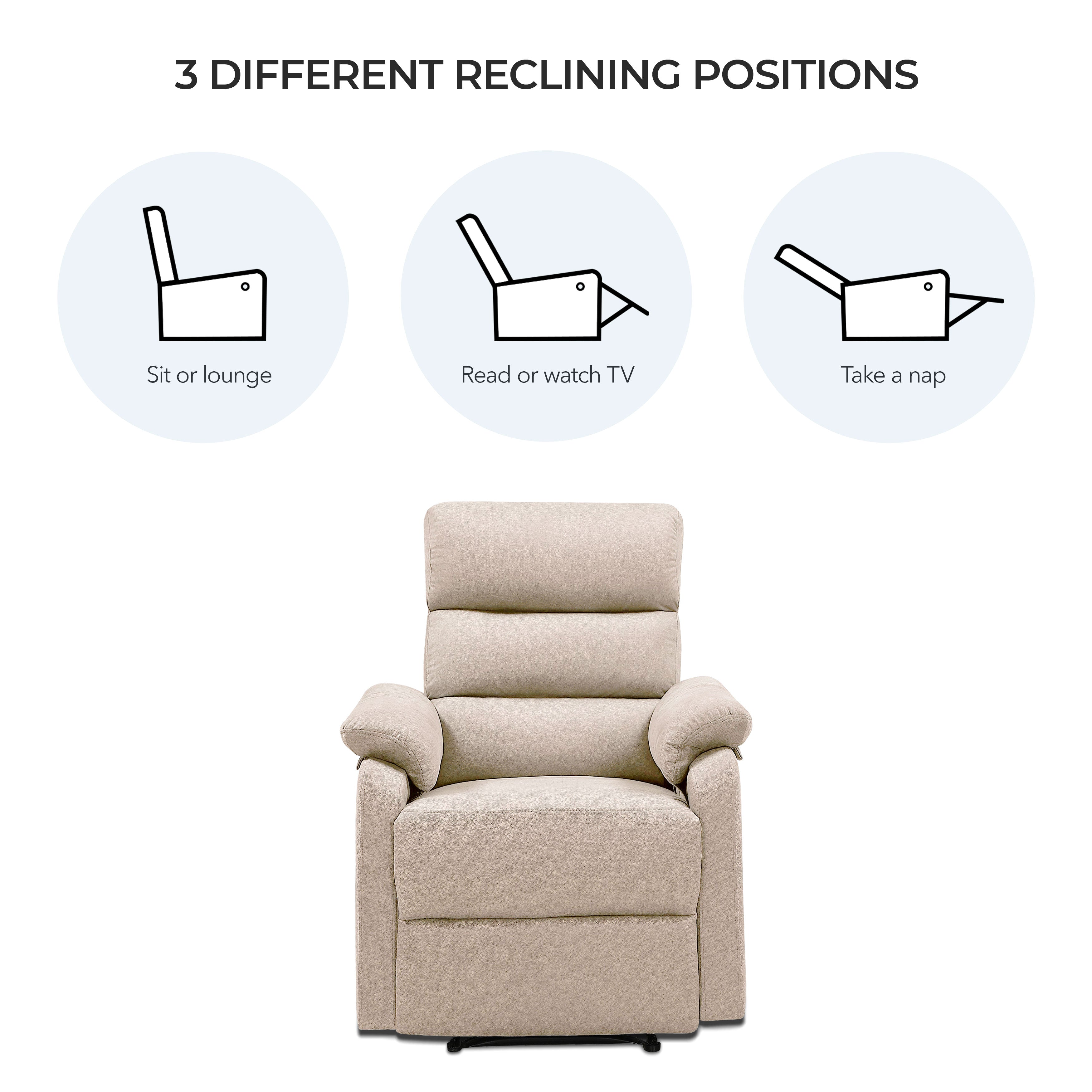 Cypress Manual Fabric Recliner