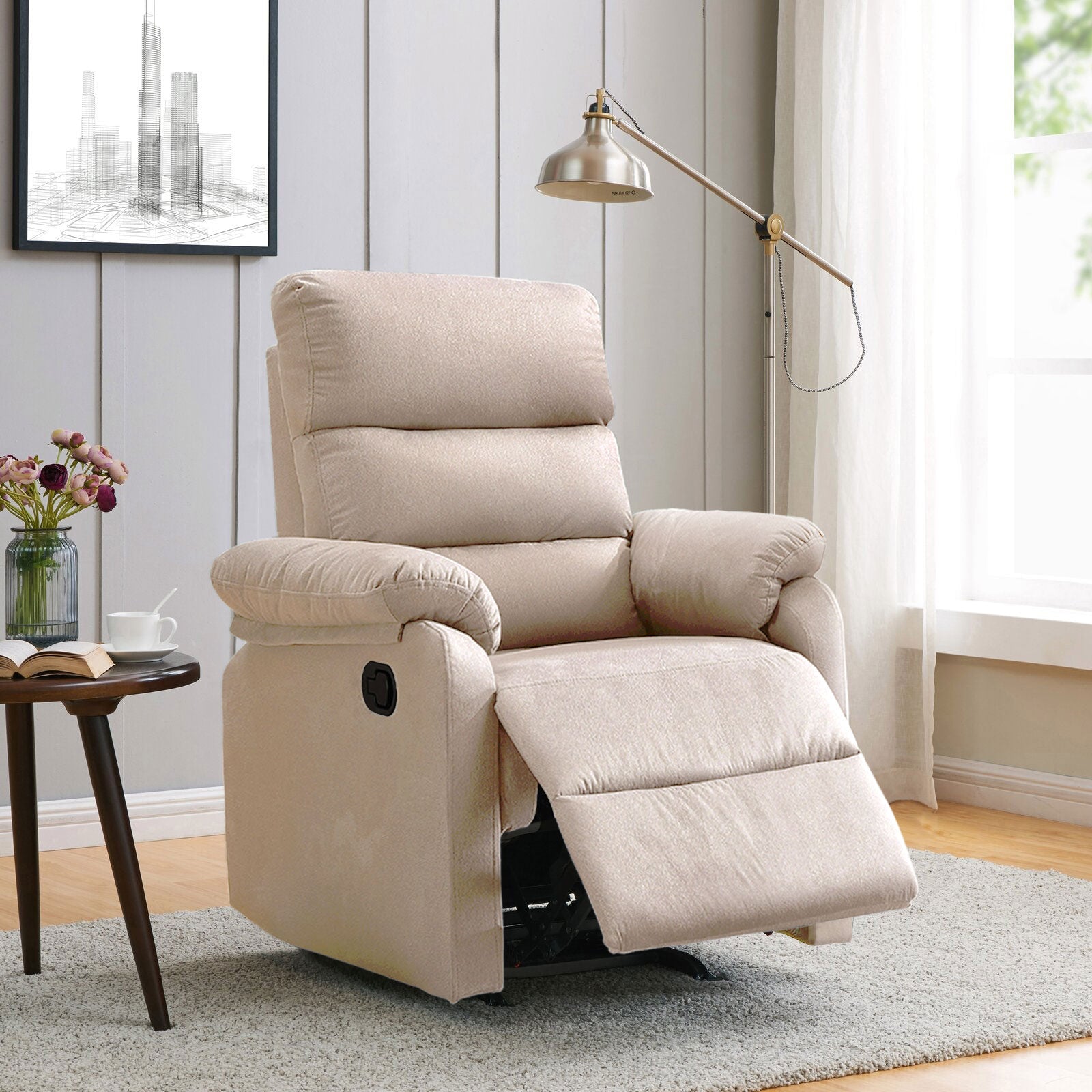 Cypress Manual Fabric Recliner