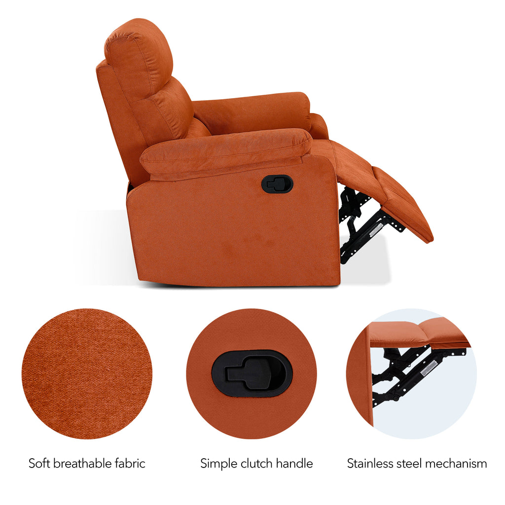 Cypress Manual Fabric Recliner