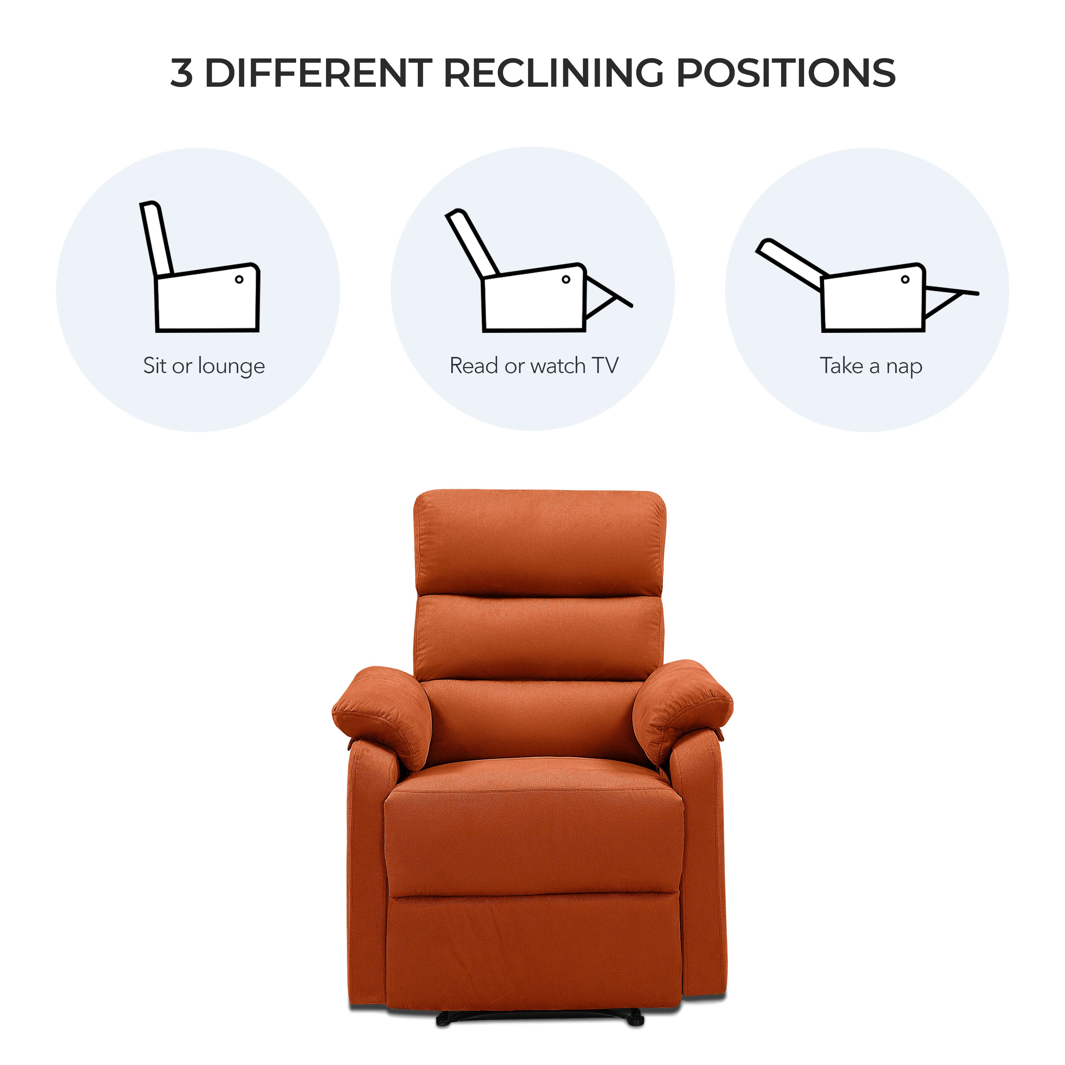Cypress Manual Fabric Recliner
