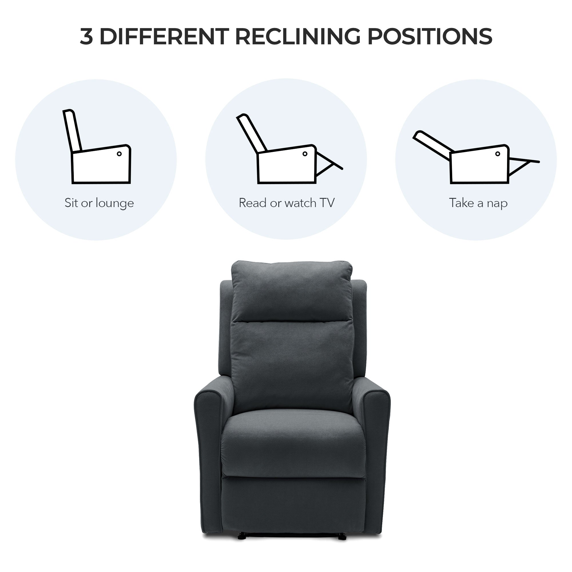 Elle Manual Fabric Recliner