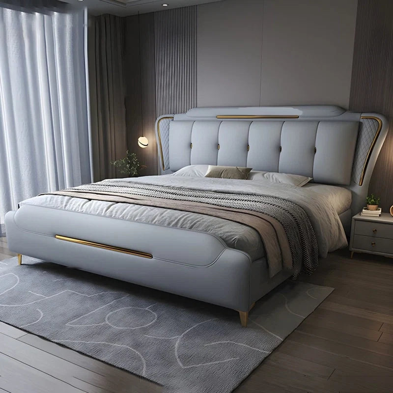 Velin Upholstered Bed Custom Built to Order | Direct from Factory