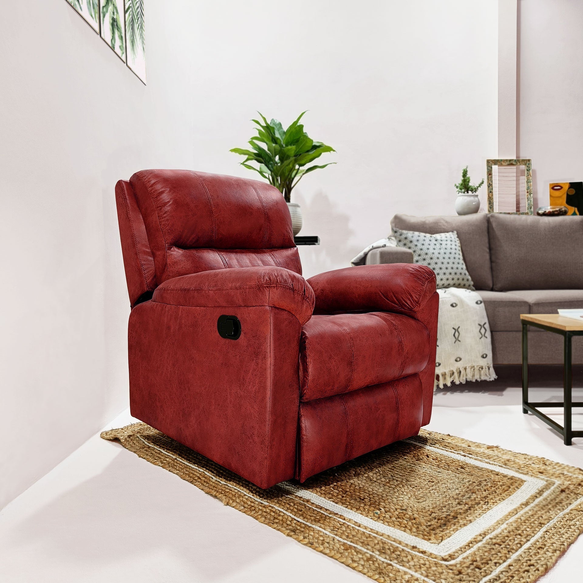 Louis Fabric Manual Recliner