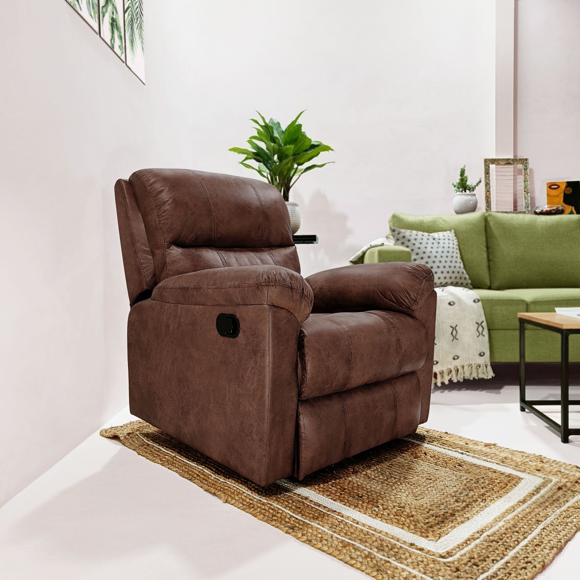 Louis Fabric Manual Recliner