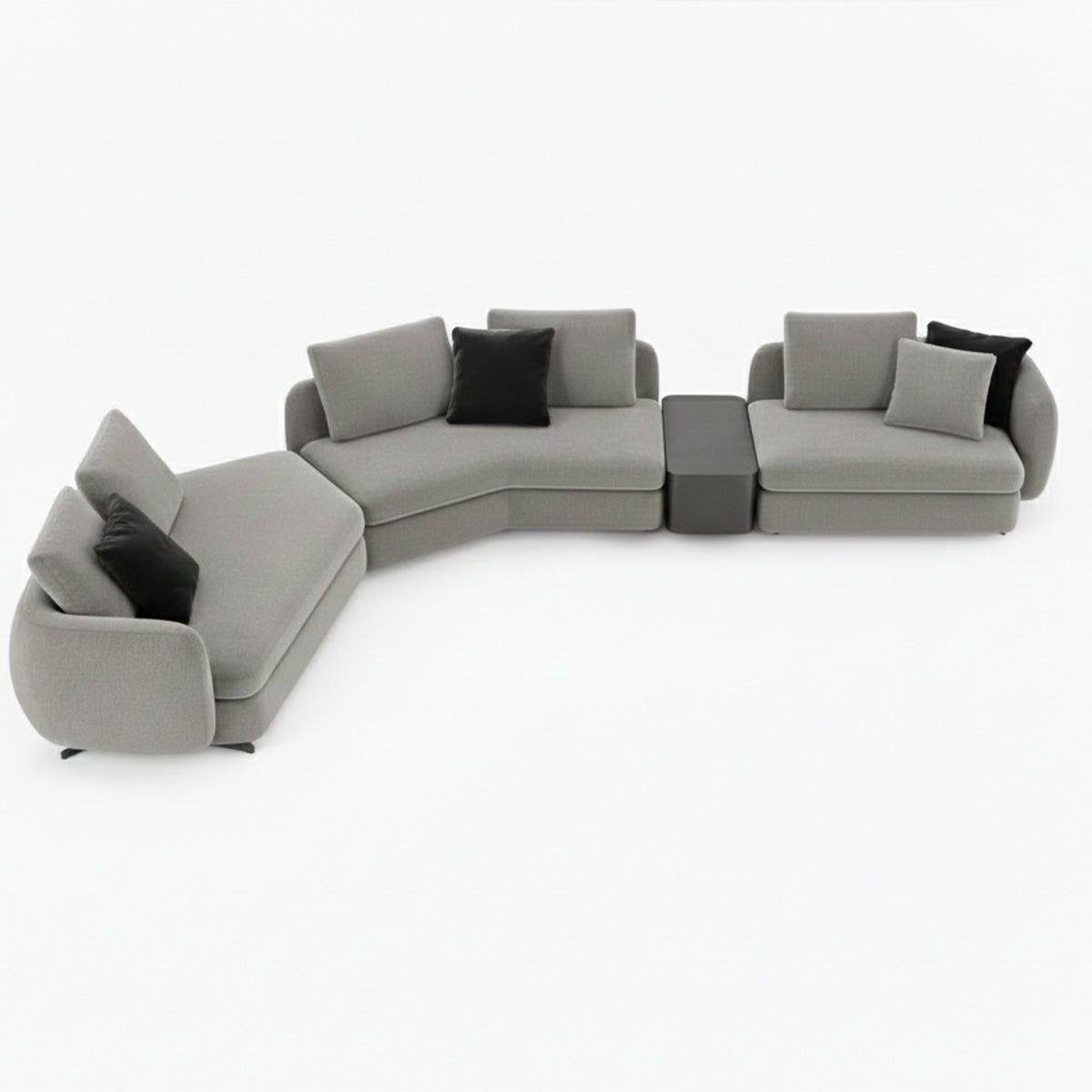 The Meridian | Modern Low-Profile L-Shaped Sectional