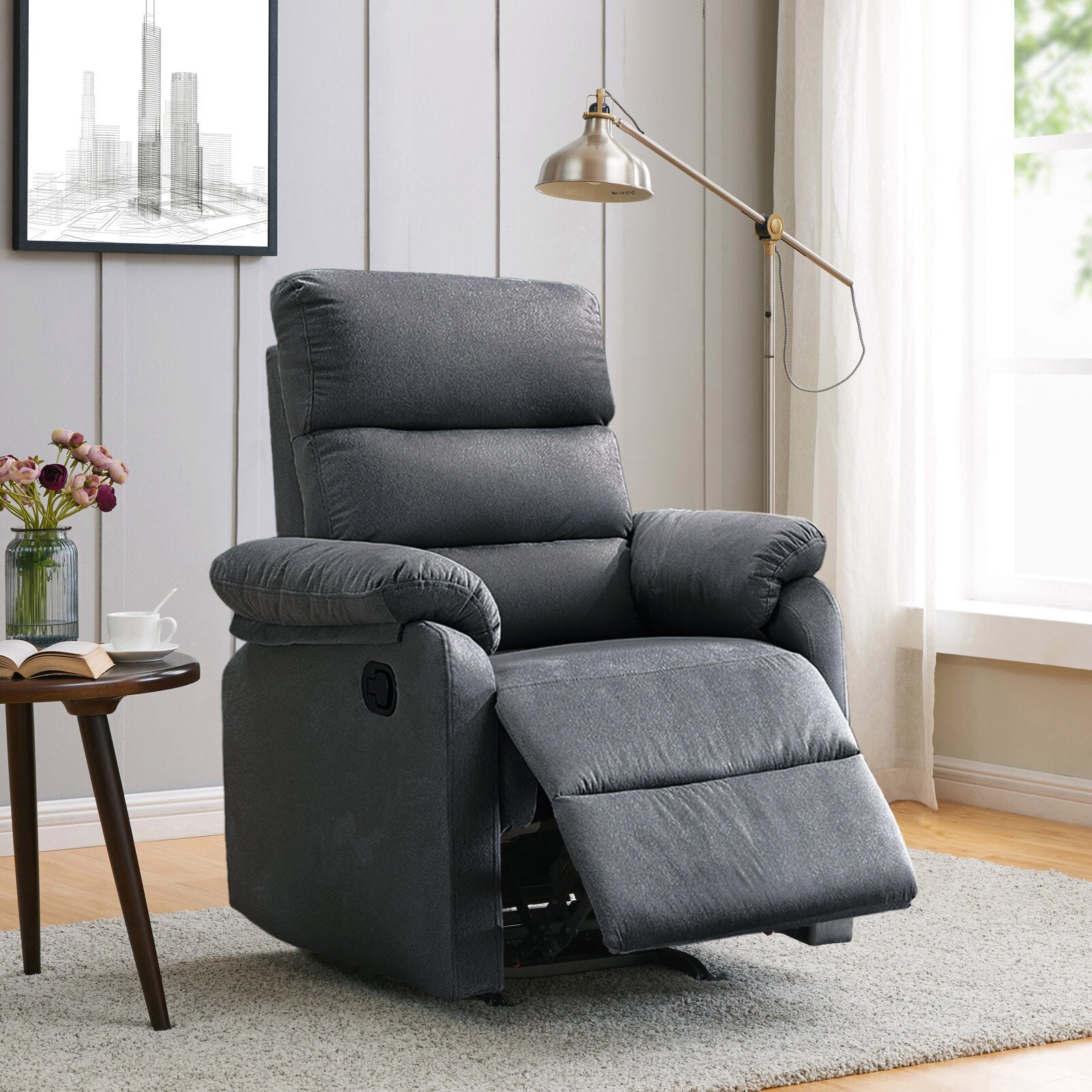 Cypress Manual Fabric Recliner